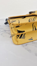 Load image into Gallery viewer, Coach Beat Shoulder Bag RARE Sample Bag With Yellow Brushstroke Pattern Smooth Leather Crossbody Handbag