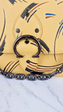 Load image into Gallery viewer, Coach Beat Shoulder Bag RARE Sample Bag With Yellow Brushstroke Pattern Smooth Leather Crossbody Handbag