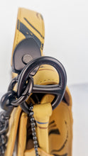 Load image into Gallery viewer, Coach Beat Shoulder Bag RARE Sample Bag With Yellow Brushstroke Pattern Smooth Leather Crossbody Handbag