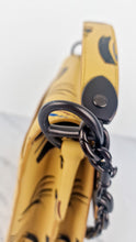 Load image into Gallery viewer, Coach Beat Shoulder Bag RARE Sample Bag With Yellow Brushstroke Pattern Smooth Leather Crossbody Handbag