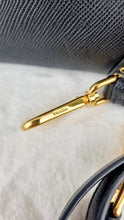 Load image into Gallery viewer, Prada Saffiano Cuir Handbag in Black Leather with Gold Studs - Handbag Prada BN2753