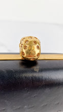 Load image into Gallery viewer, Alexander McQueen Skull Box Clutch Black Leather and Swarovski Crystals Gold Hardware