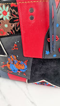 Load image into Gallery viewer, RARE Coach 1941 Rogue 31 in Embellished Patchwork in Mixed Materials Black Leather Suede Colorblock Blue & Red Handbag - Coach 58159
