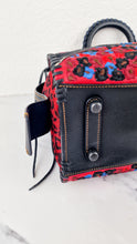 Load image into Gallery viewer, RARE Coach 1941 Rogue 31 in Embellished Patchwork in Mixed Materials Black Leather Suede Colorblock Blue & Red Handbag - Coach 58159