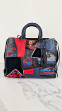 Load image into Gallery viewer, RARE Coach 1941 Rogue 31 in Embellished Patchwork in Mixed Materials Black Leather Suede Colorblock Blue & Red Handbag - Coach 58159
