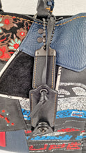 Load image into Gallery viewer, RARE Coach 1941 Rogue 31 in Embellished Patchwork in Mixed Materials Black Leather Suede Colorblock Blue & Red Handbag - Coach 58159