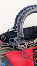 Load image into Gallery viewer, RARE Coach 1941 Rogue 31 in Embellished Patchwork in Mixed Materials Black Leather Suede Colorblock Blue & Red Handbag - Coach 58159