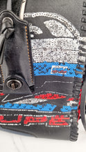 Load image into Gallery viewer, RARE Coach 1941 Rogue 31 in Embellished Patchwork in Mixed Materials Black Leather Suede Colorblock Blue & Red Handbag - Coach 58159