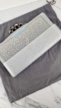 Load image into Gallery viewer, Alexander McQueen Knuckle Skull Flat Clutch in Black Leather Studded 4 Ring Clutch