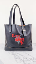 Load image into Gallery viewer, Baseman x Coach Easy Does It Gotham Tote Bag Black Glovetanned Leather - Shoulder Bag - Coach 58929