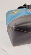 Load image into Gallery viewer, Coach 1941 Gotham Tote with Space Patches Nasa Bag With Space Rexy in Blue & Black Leather Colorblock - Coach 11487