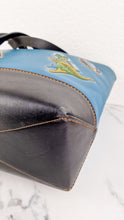 Load image into Gallery viewer, Coach 1941 Gotham Tote with Space Patches Nasa Bag With Space Rexy in Blue & Black Leather Colorblock - Coach 11487