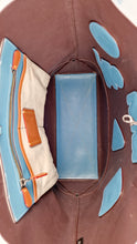 Load image into Gallery viewer, Coach 1941 Gotham Tote with Space Patches Nasa Bag With Space Rexy in Blue & Black Leather Colorblock - Coach 11487
