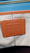 Load image into Gallery viewer, Coach 1941 Gotham Tote with Space Patches Nasa Bag With Space Rexy in Blue & Black Leather Colorblock - Coach 11487