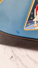 Load image into Gallery viewer, Coach 1941 Gotham Tote with Space Patches Nasa Bag With Space Rexy in Blue & Black Leather Colorblock - Coach 11487