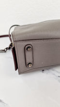 Load image into Gallery viewer, Coach Rogue Shoulder Bag in Grey Grain Leather with Oxblood Lining & C Chain - Coach 26829