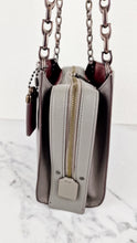Load image into Gallery viewer, Coach Rogue Shoulder Bag in Grey Grain Leather with Oxblood Lining & C Chain - Coach 26829