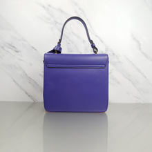 Load image into Gallery viewer, Versace DV One Purple Orange Chamois Handbag TopHandle Medusa