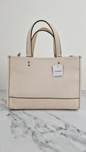 Load image into Gallery viewer, Coach Dempsey Carryall Tote Bag Handbag in Chalk Leather & Gold Tone Hardware - Coach C2004