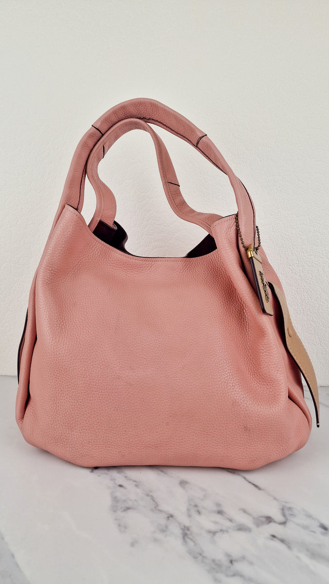 Coach 1941 Bandit Hobo 39 Bag in Peony Pink with Floral Bow