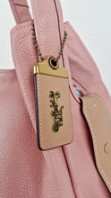 Load image into Gallery viewer, Coach 1941 Bandit Hobo 39 Bag in Peony Pink with Floral Bow - Pebble Leather - 2 in 1 handbag - Coach 86760