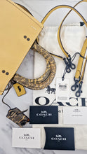 Load image into Gallery viewer, Coach 1941 Rogue 25 in Hay Yellow with Snakeskin Handles - Shoulder Bag Handbag in Pebble Leather Colorblock - Coach 59235