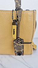 Load image into Gallery viewer, Coach 1941 Rogue 25 in Hay Yellow with Snakeskin Handles - Shoulder Bag Handbag in Pebble Leather Colorblock - Coach 59235