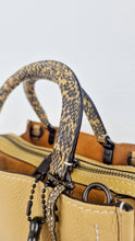 Load image into Gallery viewer, Coach 1941 Rogue 25 in Hay Yellow with Snakeskin Handles - Shoulder Bag Handbag in Pebble Leather Colorblock - Coach 59235