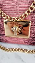 Load image into Gallery viewer, Coach Cassidy Crossbody Bag in Pink Lizard Embossed Leather - Coach F72669