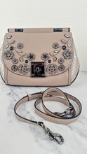 Load image into Gallery viewer, Coach Drifter Top Handle Satchel With Willow Floral Applique in Grey Birch - Coach 54079