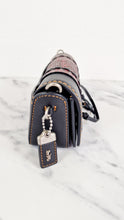 Load image into Gallery viewer, Coach 1941 Dinkier with Whipstitch Snake Trim in Black Smooth Leather With Dark Red Burgundy Snakeskin - Crossbody Bag Clutch - Coach 86819