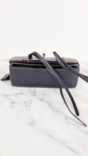 Load image into Gallery viewer, Coach 1941 Dinkier with Whipstitch Snake Trim in Black Smooth Leather With Dark Red Burgundy Snakeskin - Crossbody Bag Clutch - Coach 86819