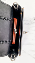 Load image into Gallery viewer, Coach 1941 Dinkier with Whipstitch Snake Trim in Black Smooth Leather With Dark Red Burgundy Snakeskin - Crossbody Bag Clutch - Coach 86819