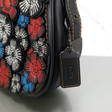 Load image into Gallery viewer, Coach 1941 Saddle 23 Tea Rose Applique red white blue 38195
