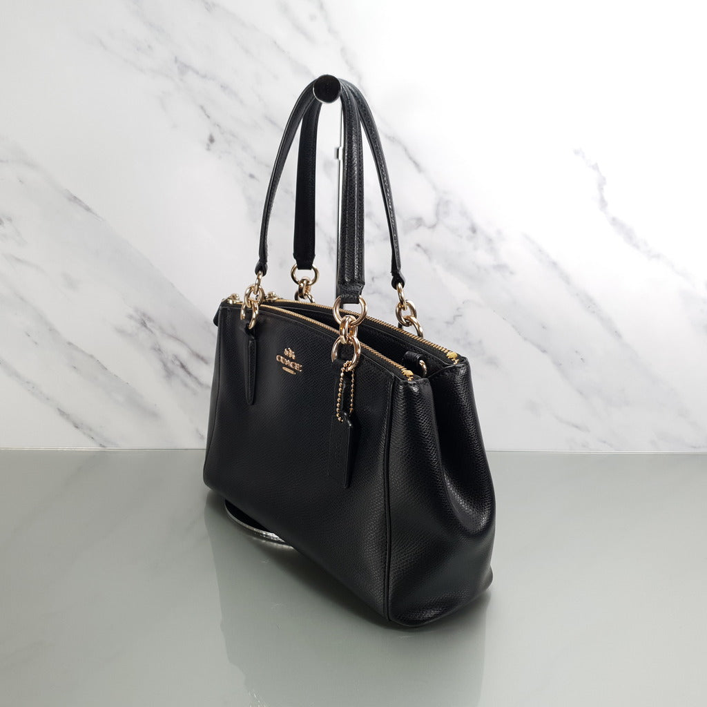 COACH Crossgrain Leather Christie Carryall Shoulder Bag Handbag