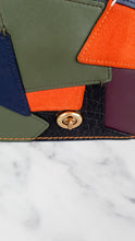 Load image into Gallery viewer, Coach 1941 Dinky Crossbody Bag With Patchwork Leather & Suede in Black, Orange, Blue & Chalk - Coach 38179