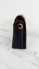 Load image into Gallery viewer, Coach 1941 Dinky Crossbody Bag With Patchwork Leather & Suede in Black, Orange, Blue & Chalk - Coach 38179