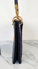 Load image into Gallery viewer, Coach Dreamer Shoulder Bag Crossbody in Black and Blue with Whipstitch and Snakeskin - Mixed Leather & Suede - Sample Bag coach 69611