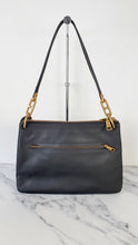 Load image into Gallery viewer, Coach Dreamer Shoulder Bag Crossbody in Black and Blue with Whipstitch and Snakeskin - Mixed Leather & Suede - Sample Bag coach 69611