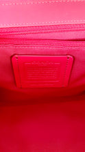 Load image into Gallery viewer, Coach Faye in Red Mixed Leather & Suede Flap Bag Turnlock Tophandle Crossbody Coach F22348