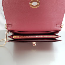 Load image into Gallery viewer, Coach Marlow REd metallic crossgrain leather bag
