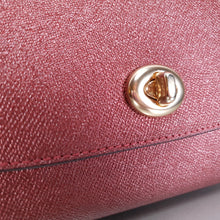 Load image into Gallery viewer, Coach Marlow REd metallic crossgrain leather bag