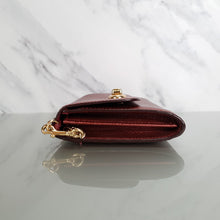 Load image into Gallery viewer, Coach Marlow REd metallic crossgrain leather bag