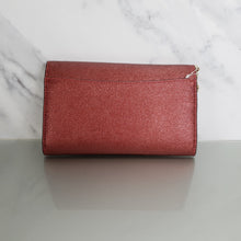 Load image into Gallery viewer, Coach Marlow REd metallic crossgrain leather bag
