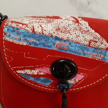 Load image into Gallery viewer, Coach 1941 REd Saddle 17 Coupe RAlly Emblem Car 58392