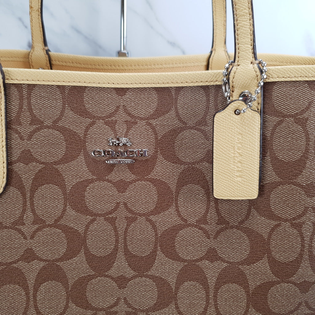 Reversible coach sales tote bag