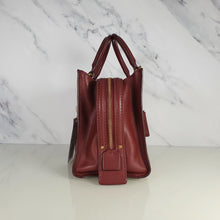 Load image into Gallery viewer, Coach Rogue 25 in Burgundy Signature Embossed Leather with Floral Bow Lining 26839