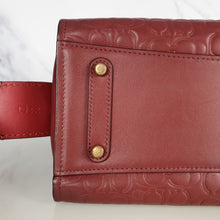Load image into Gallery viewer, Coach Rogue 25 in Burgundy Signature Embossed Leather with Floral Bow Lining 26839