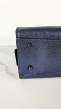 Load image into Gallery viewer, Coach 1941 Rogue 25 in Metallic Dark Blue & Black With Snakeskin Detail Colorblock - Satchel Handbag 38823