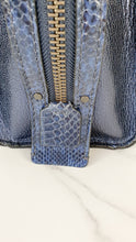 Load image into Gallery viewer, Coach 1941 Rogue 25 in Metallic Dark Blue & Black With Snakeskin Detail Colorblock - Satchel Handbag 38823